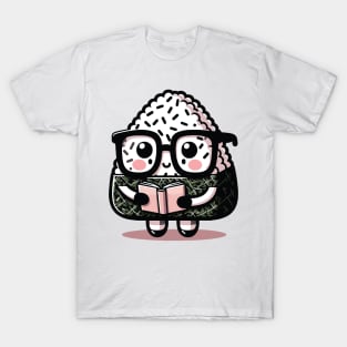 Onigiri Geek - Shy Manga Reader Anime Character T-Shirt